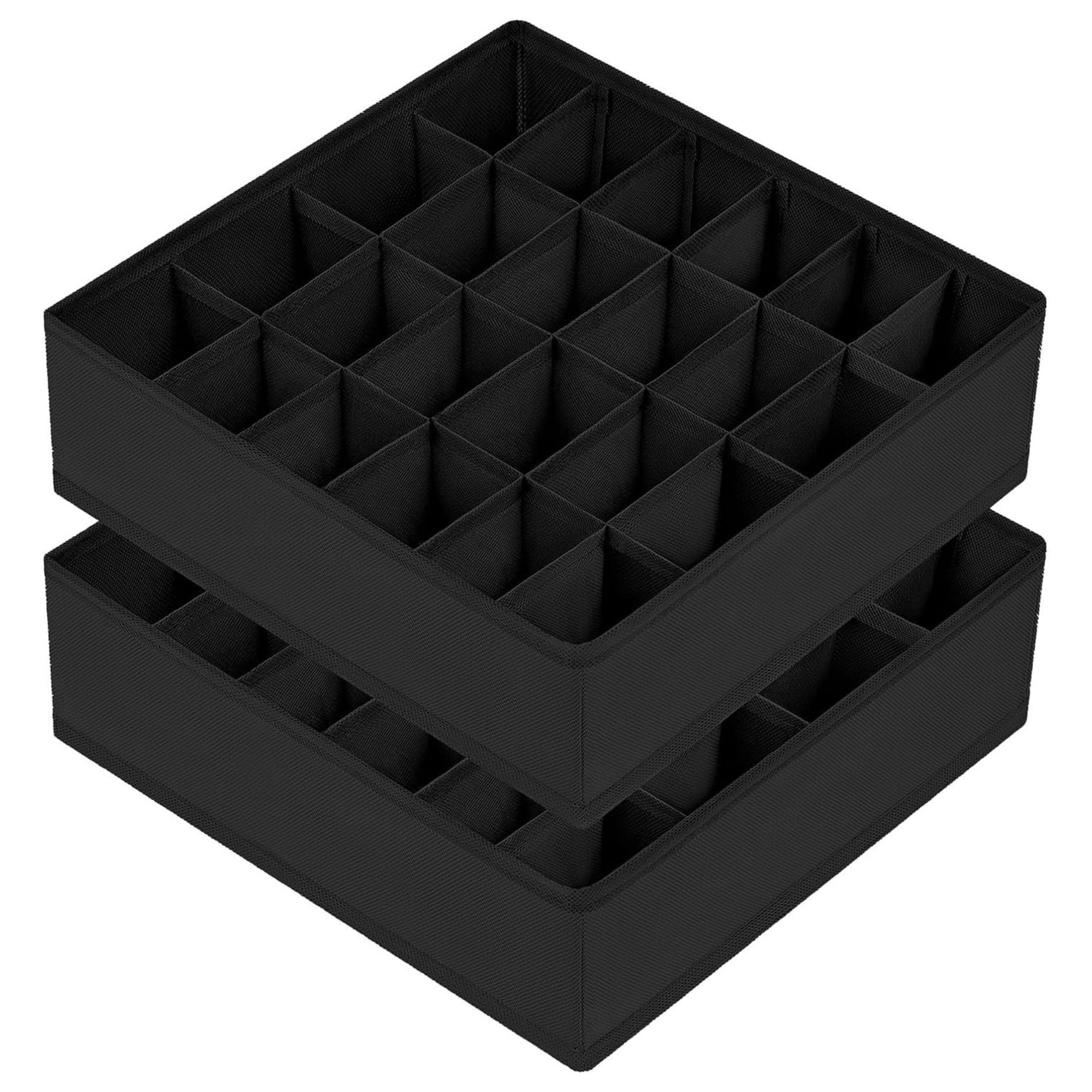 DIMJ, Sock Drawer Organisers Dividers, Set of 2