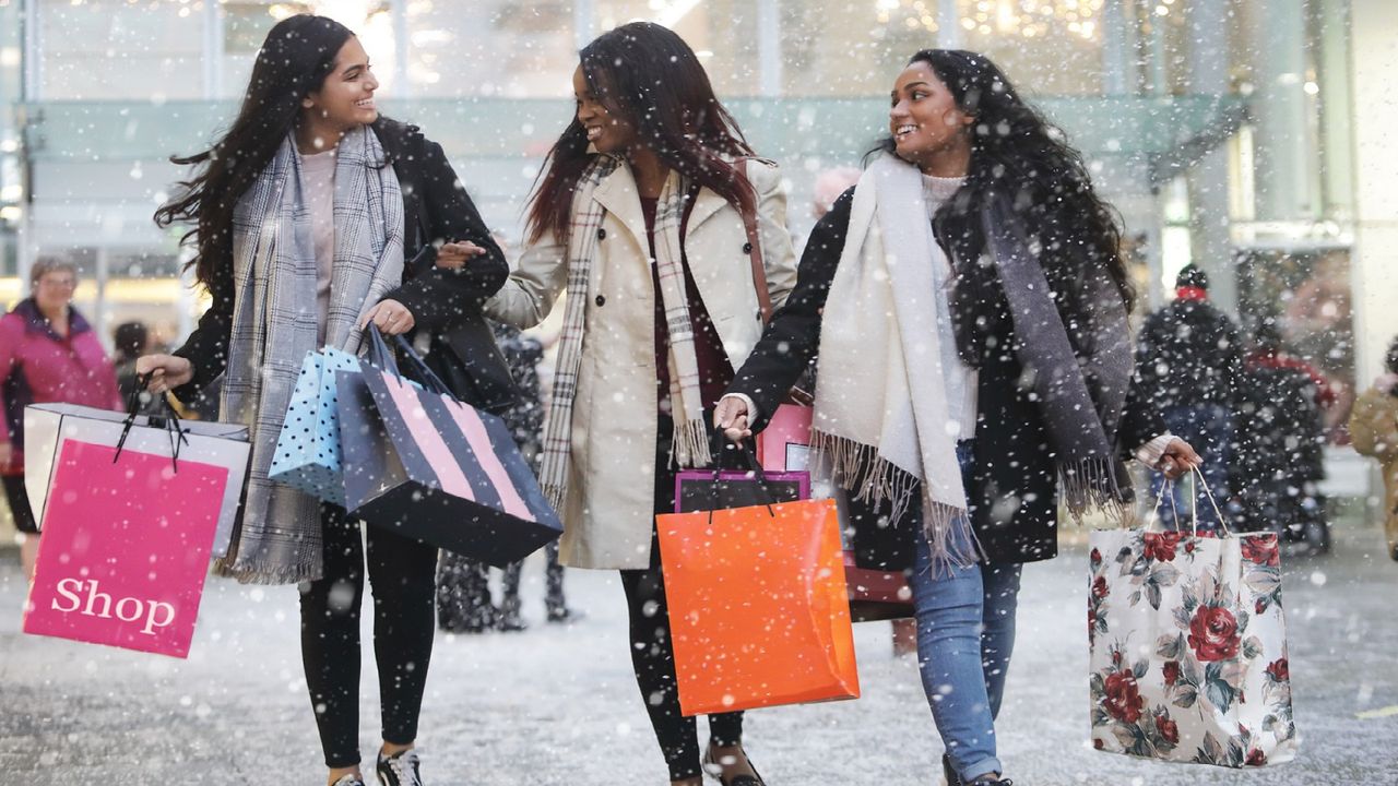 Three Women Shopping