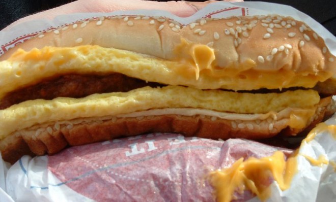 burger king breakfast sandwich