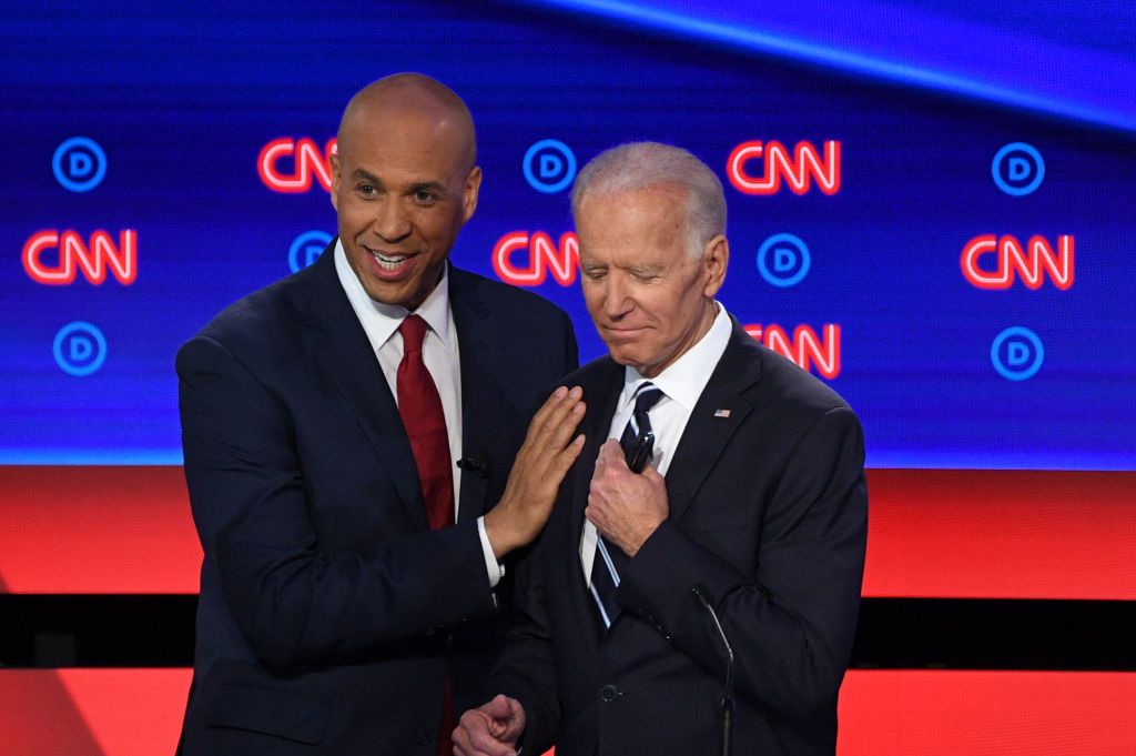 Cory Booker and Joe Biden