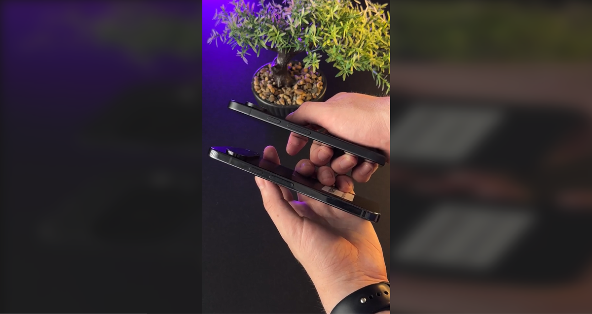 Leaked image of the sides of the Pixel 9 and Pixel 9 Pro XL