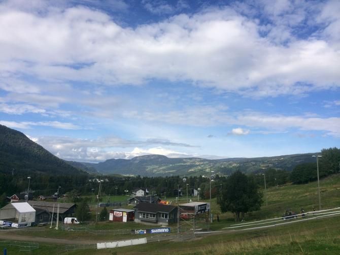 The views from the course in Hafjell are lovely