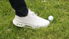 Accidentally standing on a golf ball