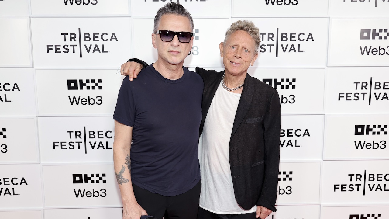 Dave Gahan and Martin Gore attend the &quot;Depeche Mode: M&quot; premiere during the Tribeca Festival on June 5, 2025 in New York