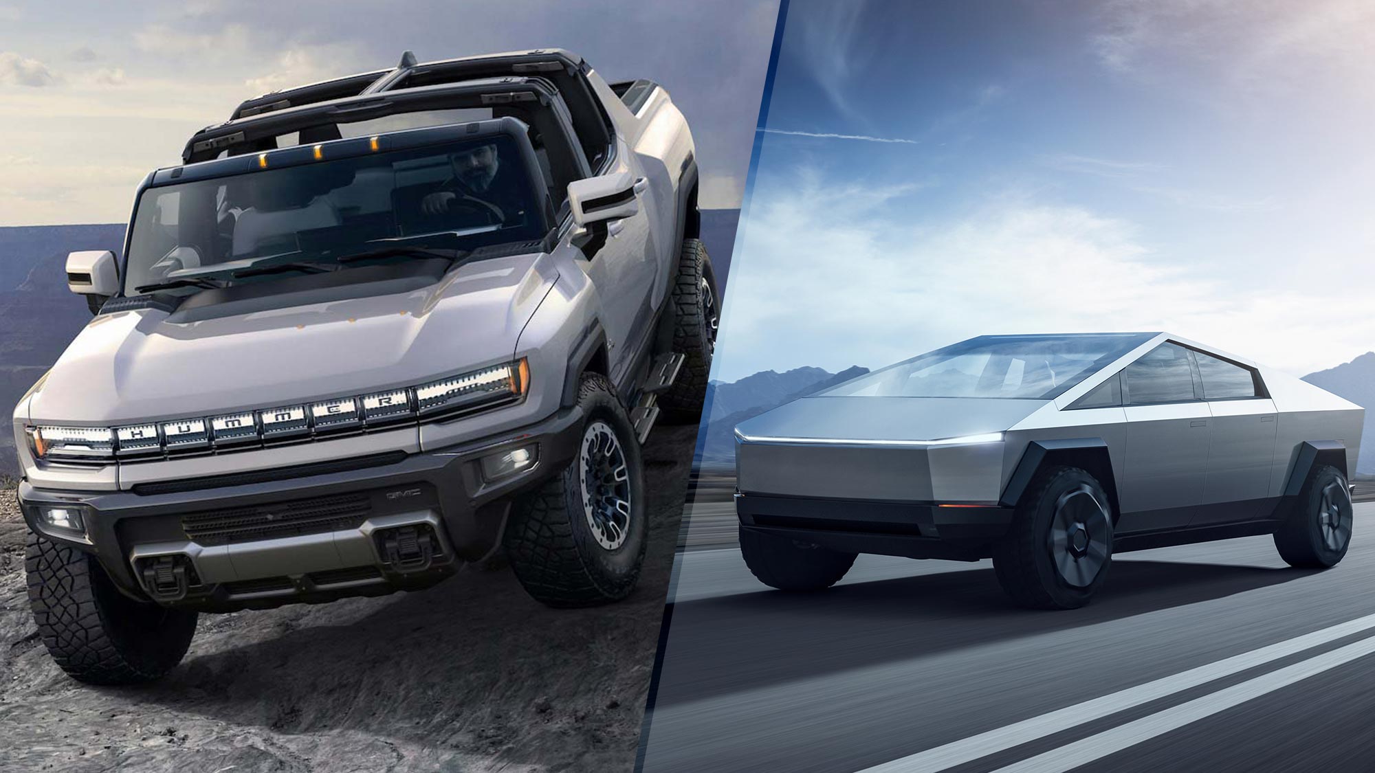 Best Tesla Cybertruck Vs Hummer EV Pickup  How Does It Compare In Terms Of Size And Power  of the decade Check it out now 