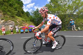 Julian Alaphilippe in the large breakaway on stage 16