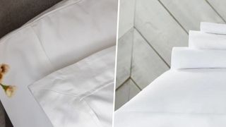 Soak & Sleep Supima Cotton Sheets beside White Company Egyptian Cotton sheets.