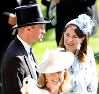 Carole Middleton and Prince William at Royal Ascot 2024