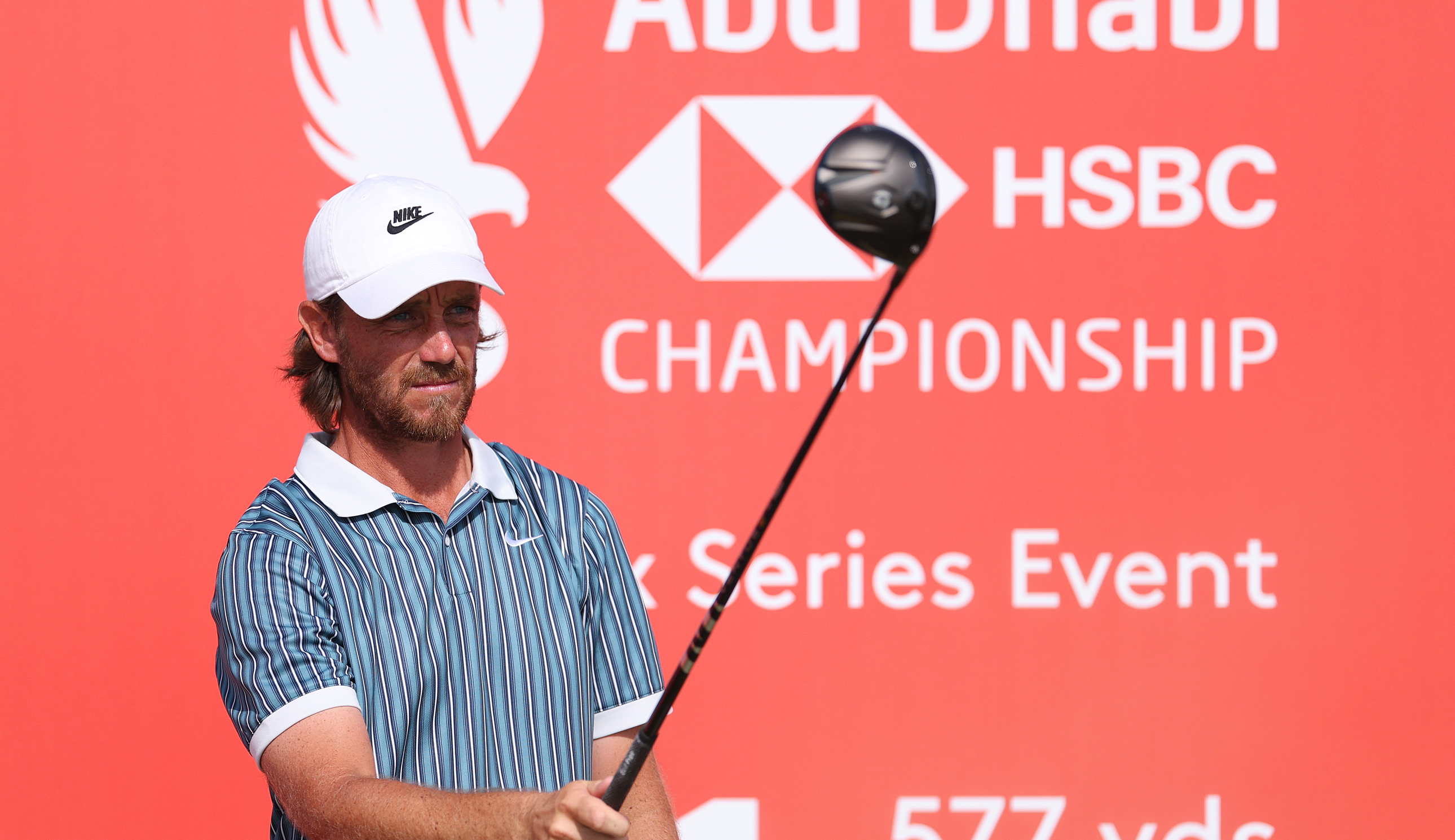 Tommy Fleetwood lines up a drive