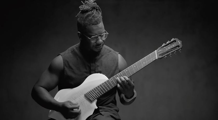 Tosin Abasi demos his new Abasi Stage 7 nylon-string guitar