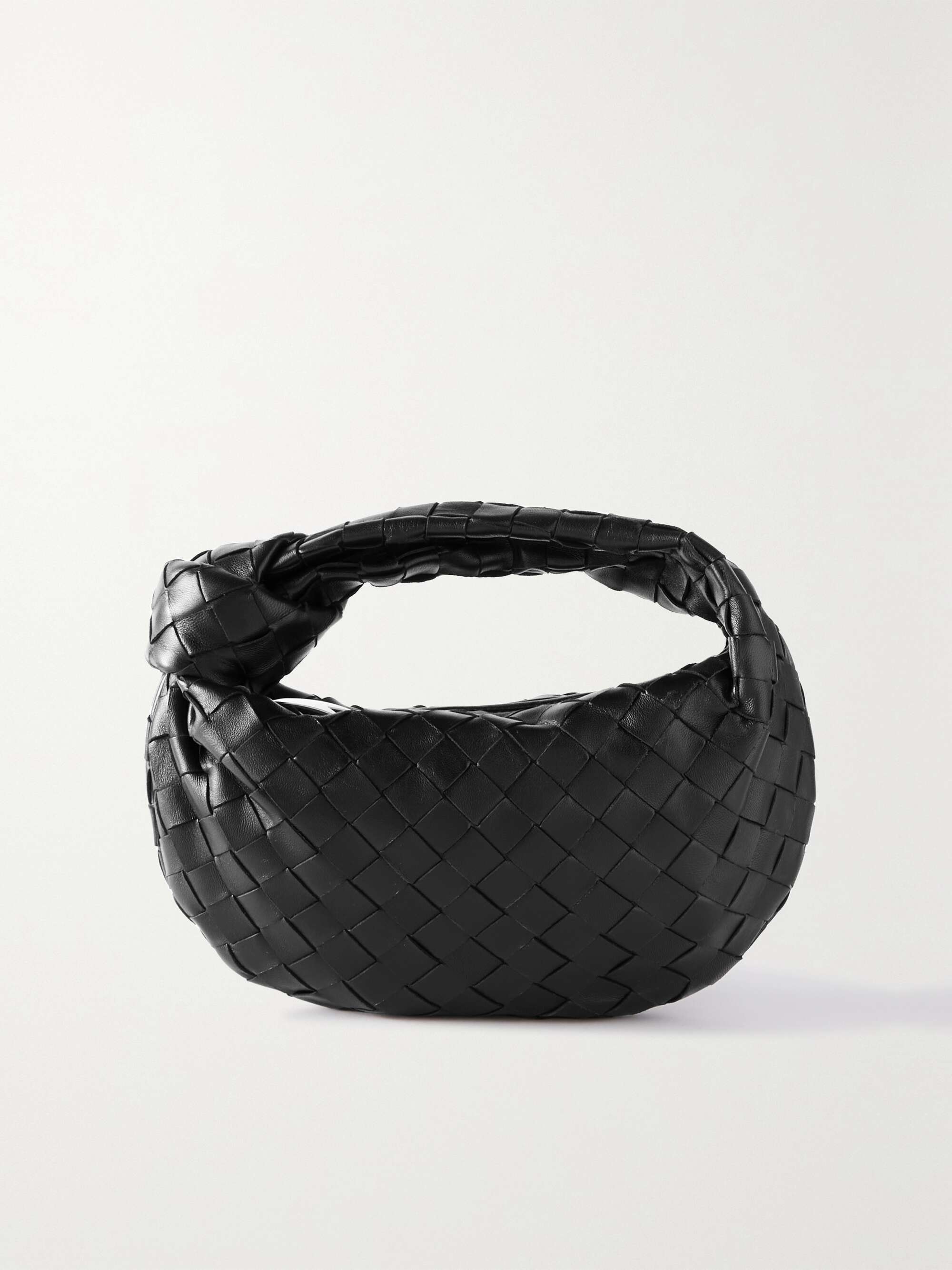 Jodie Mini Knotted Intrecciato Leather Tote