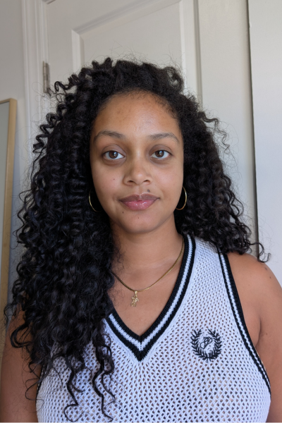 Shauna Beni-Haynes showing hair before and after using the Paul Mitchell Multitasking Dry Shampoo