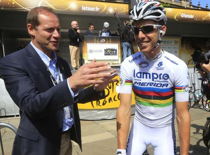 Christian Prudhomme and Rui Costa