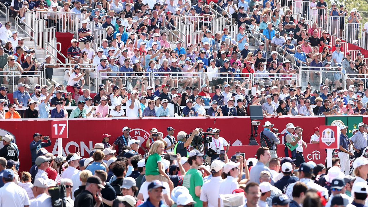 Fans at Bethpage Black