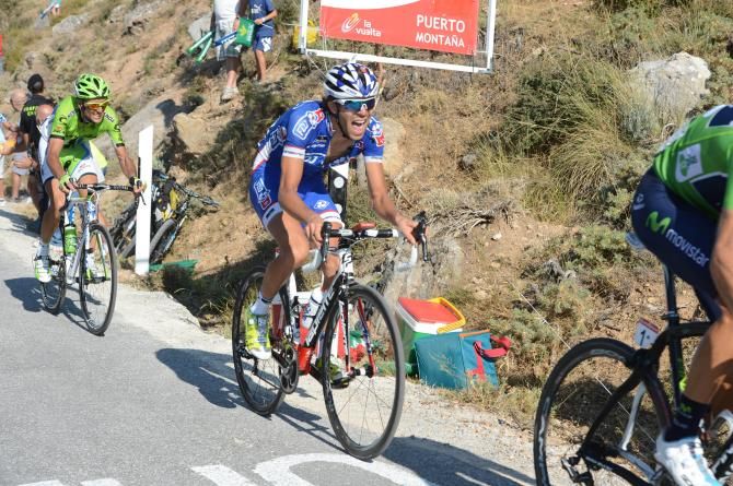 Thibaut Pinot (FDJ) suffers on the final climb