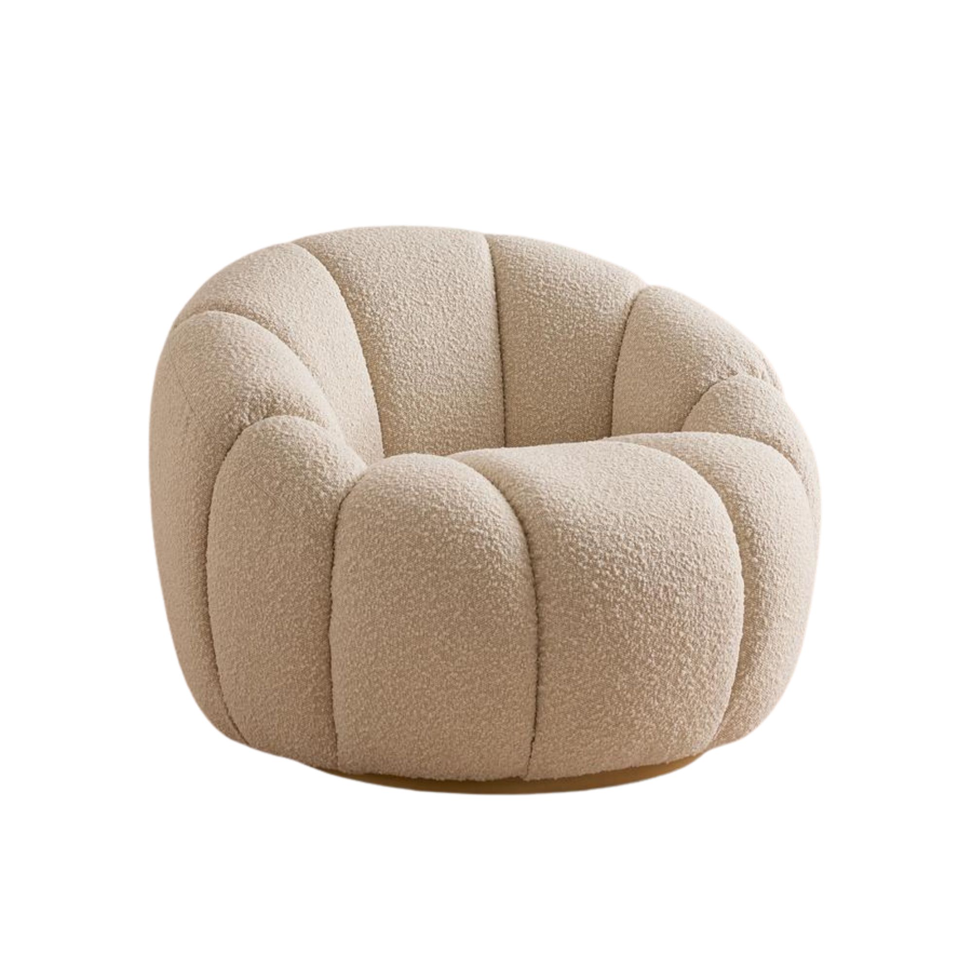 Soho Home, Garret Armchair in Natural Boucle