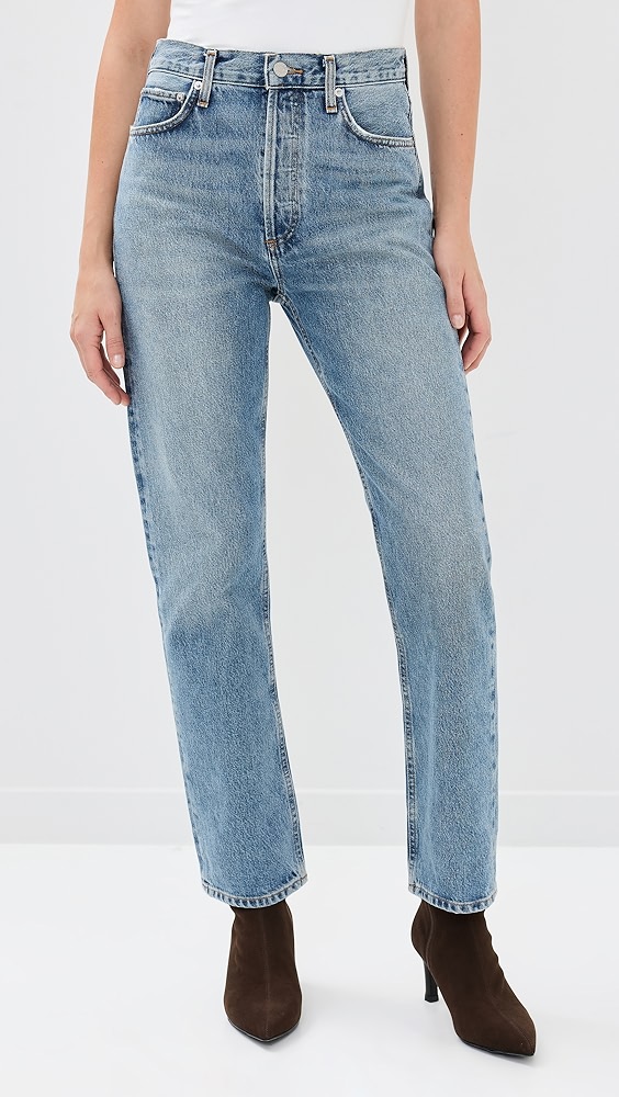 Agolde 90&#039;s Pinch Waist High Rise Straight Jeans