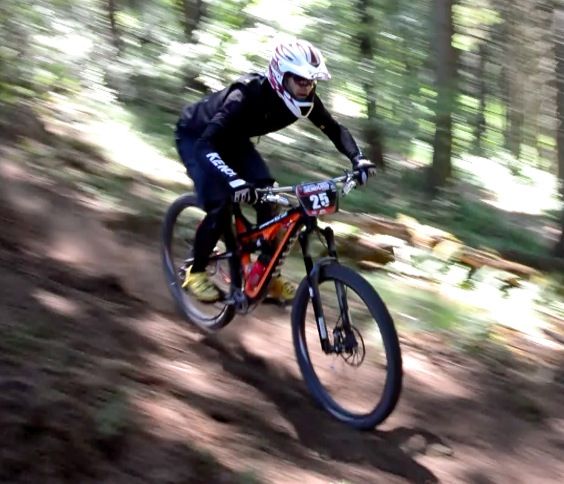 Racing the Enduro in Willingen, Germany on my Intense Cycles "Carbine 29". Kenda Tires Nevegal 2.2 never let me down but also never felt as good as when they were mounted on the (then) prototype Stan's NoTubes enduro specific "BRAVO" wheels.