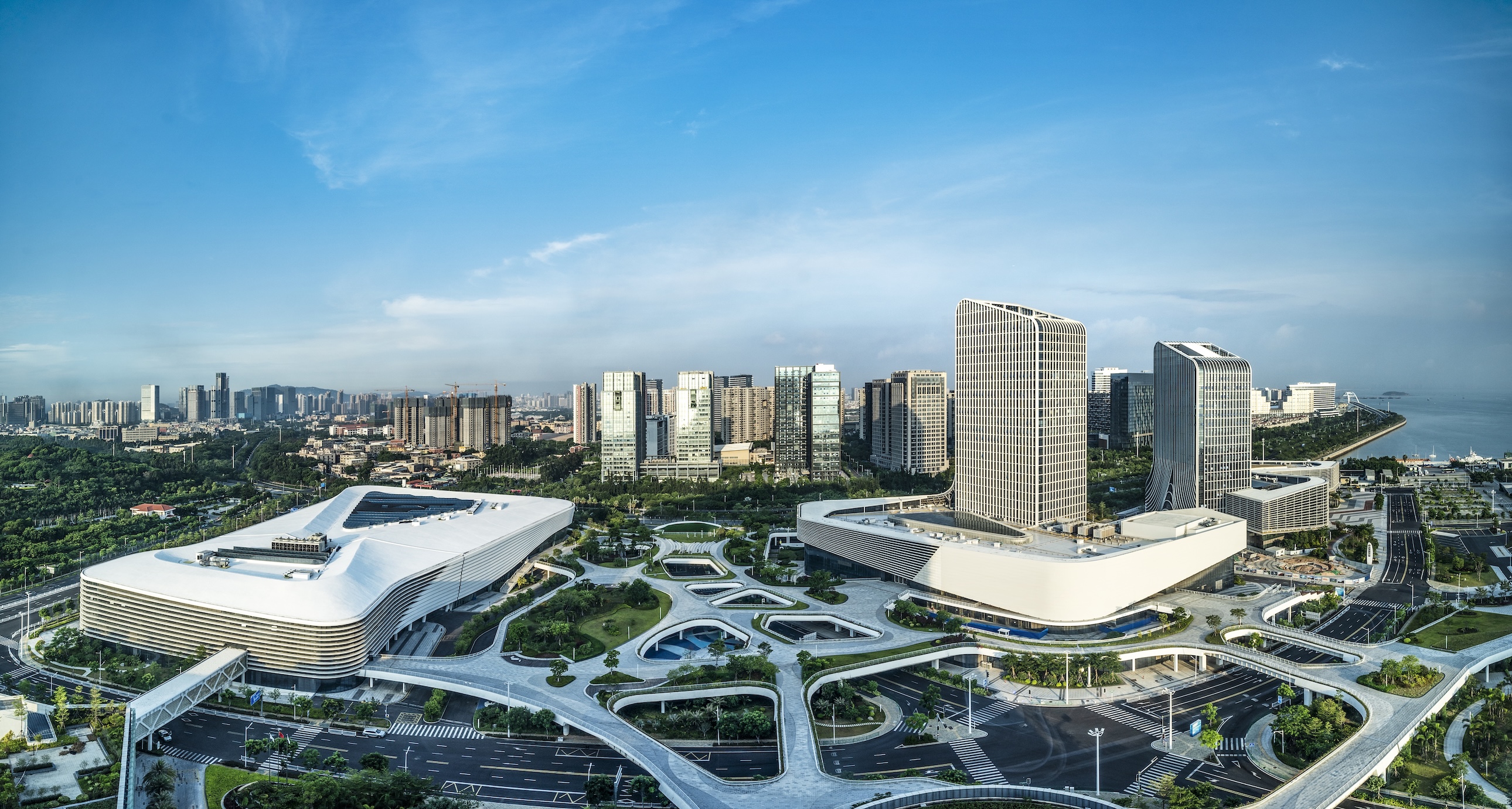 Aerial shot of Xiamen City