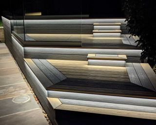 light up composite deck steps from composite prime