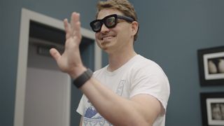 Going hands-on with Meta Orion smartglasses and using an EMG wristband for input