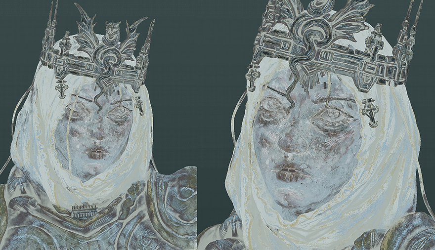 3D models of a gothic knight