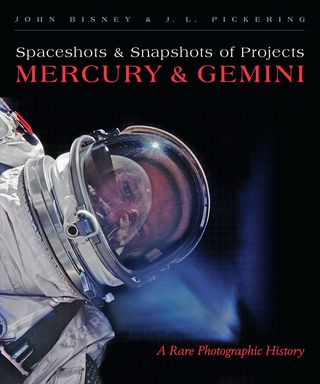 Cover art for "Spaceshots and Snapshots of Projects Mercury and Gemini" by J.L. Pickering and John Bisney.