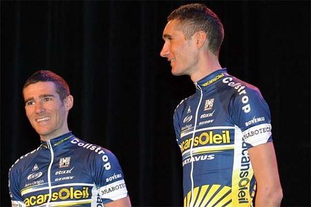 Brothers Brice and Romain Feillu (Vacansoleil)