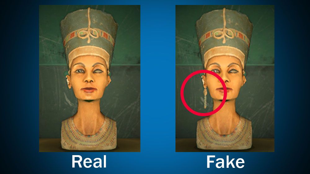 ACNH statue: BUST OF NEFERTITI BY THUTMOSE