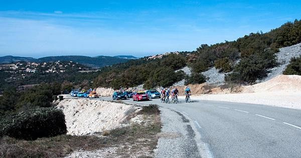 The break goes through beautiful countryside
