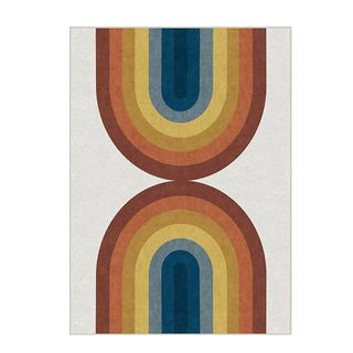 Ruggable rainbow abstract rug.