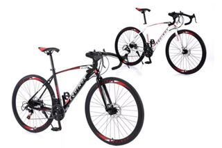 Two Wowcher bikes on a plain background
