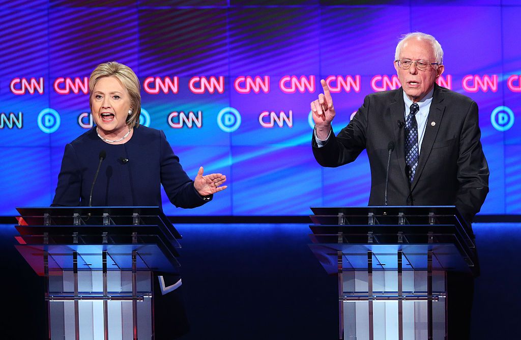 Hillary Clinton and Bernie Sanders