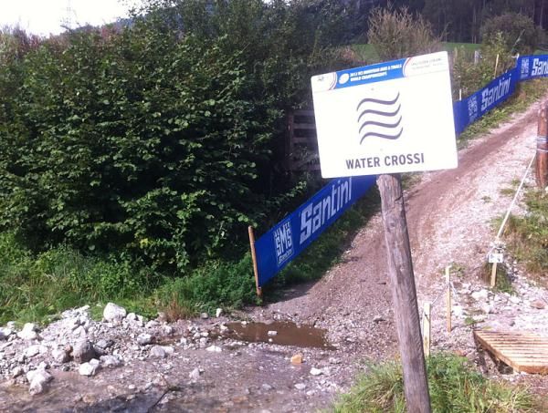 Warning: water crossing