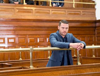 Earlier, Aaron appears in court, accused of shooting his ex-lover, Robert. With the evidence stacked against him, is Aaron going away for ever?
