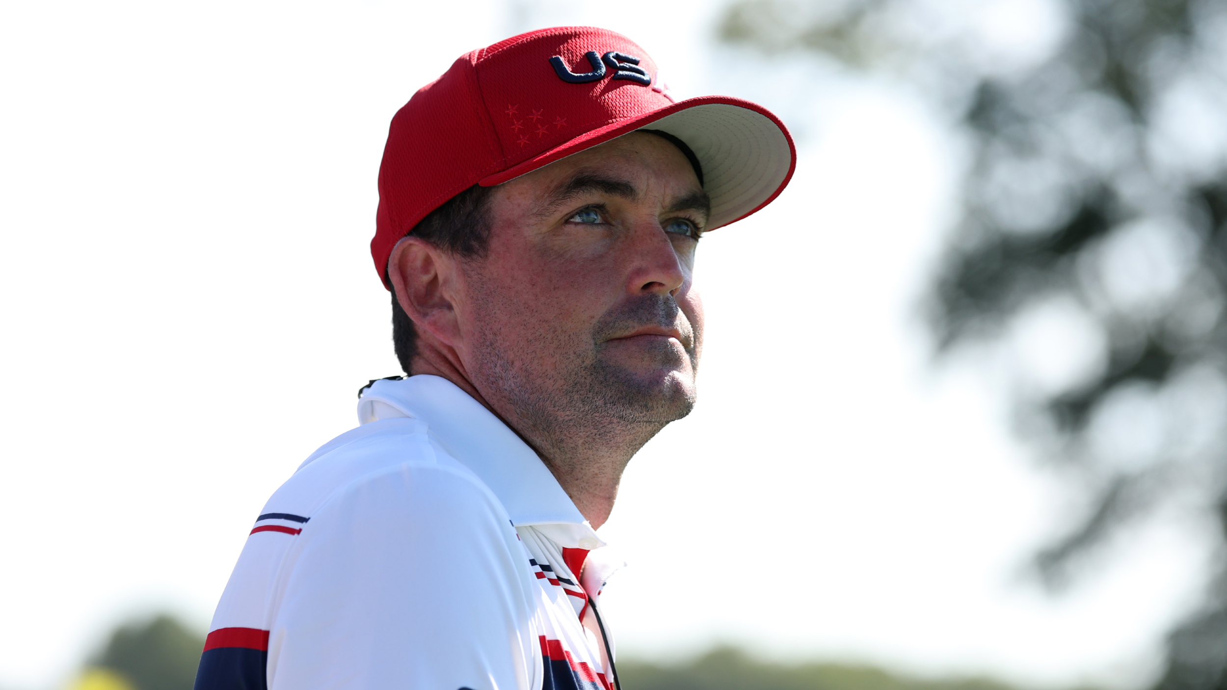 Keegan Bradley during the Ryder Cup singles session