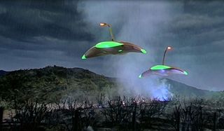The alien invasion in War Of The Worlds