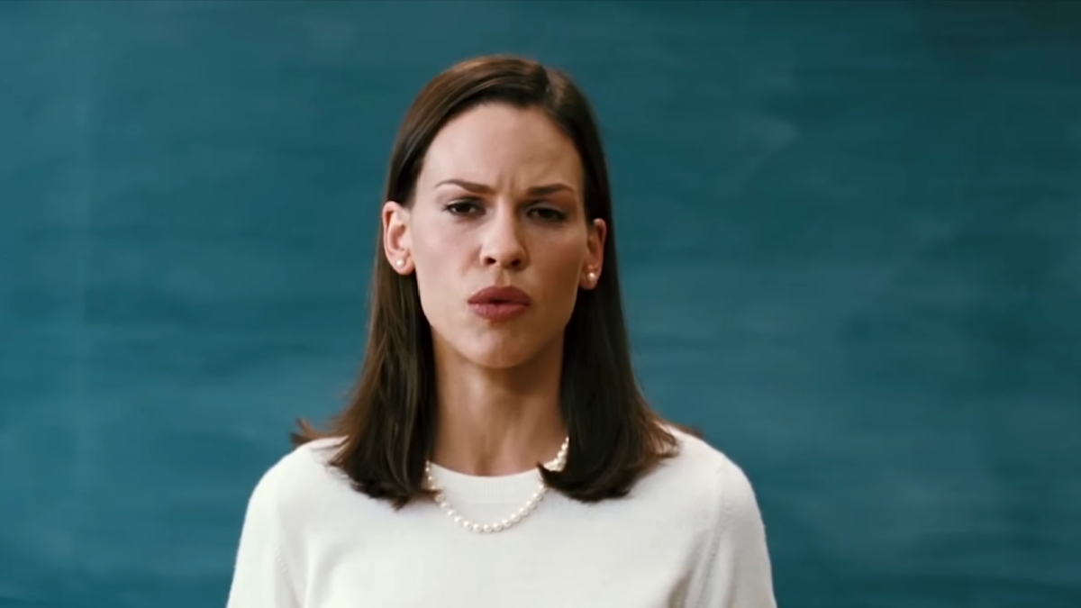 Hilary Swank in Freedom Writers.