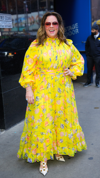 Melissa McCarthy is seen at GMA on April 25, 2023 in New York City