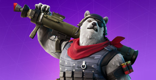 A Fortnite skin for a polar bear with an eye patch