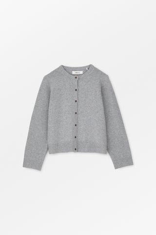 Skall Studio, Senna Cardigan - Light Grey Mélange