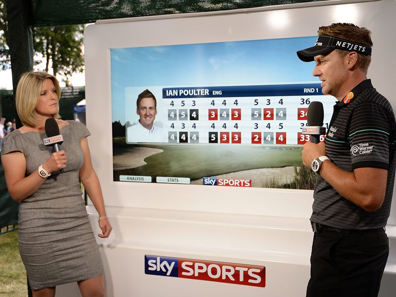 Sky Golf Cart Sarah Stirk Ian Poulter