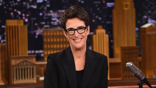 Rachel Maddow Visits &quot;The Tonight Show Starring Jimmy Fallon&quot; at Rockefeller Center on March 15, 2017 in New York City.