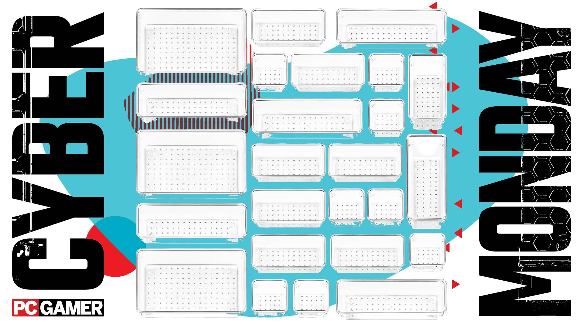 Vtopmart drawer organisers on a Cyber Monday background