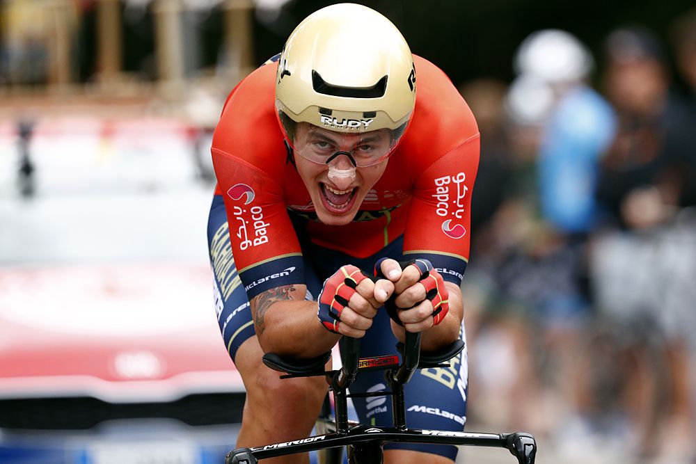 Ivan Garcia Cortina (Bahrain-Merida) during the BinckBank Tour stage 6 time trial