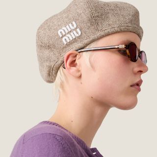 Miu Miu, Wool Chevron Beret