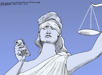 Editorial Cartoon U.S. Jacob Blake Kenosha justice