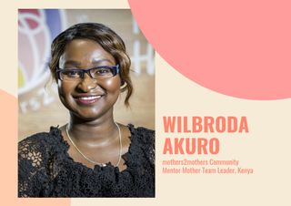 Wilbroda Akuro mothers2mothers Community Mentor Mother Team Leader in Kenya