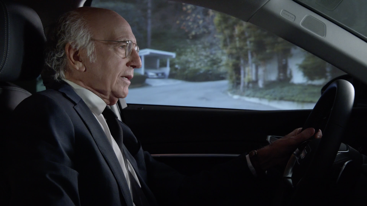 Larry David in a still from the preview video for Curb Your Enthusiasm season 11 episode 5 &quot;IRASSHAIMASE!&quot;