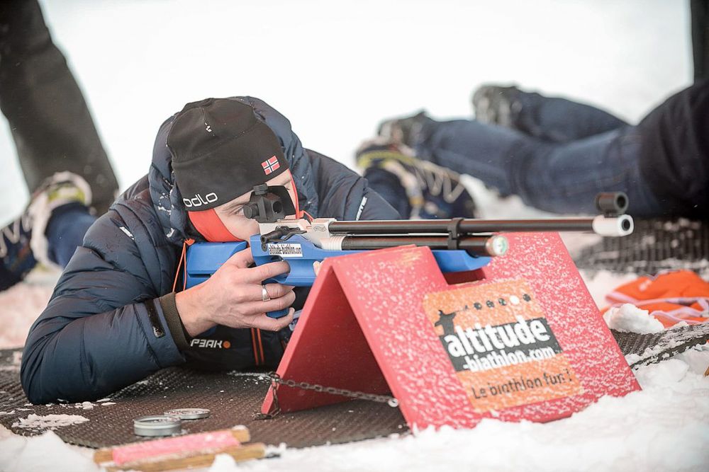 Biathlon was part of the weekend at Chamrousse with Groupama-FDJ